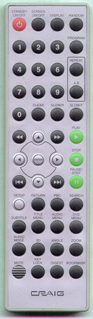 CRAIG CTFT701 Genuine  OEM original Remote
