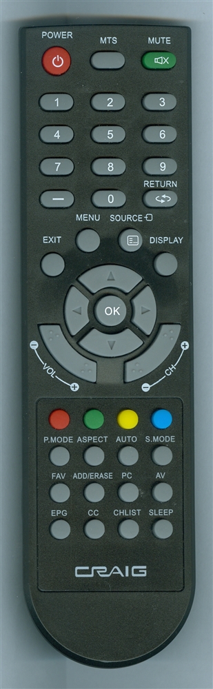 CRAIG CLC504 Genuine OEM original Remote