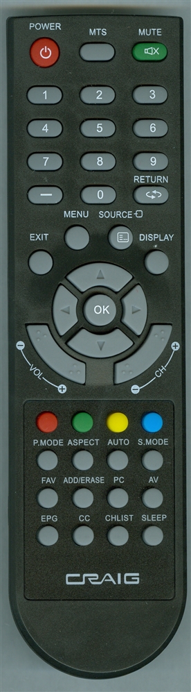 CRAIG CLC504E Genuine OEM original Remote