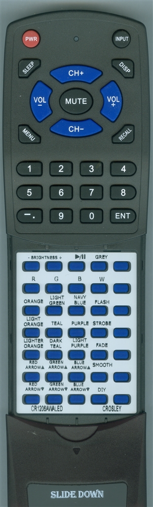 CROSLEY CR1206AWA LED Ready-to-Use Redi Remote