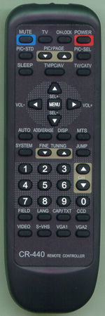 CTX MS3400V-R Genuine  OEM original Remote