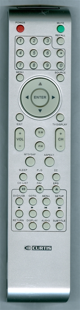 CURTIS INTERNATIONAL LCD1905E Refurbished Genuine OEM Remote