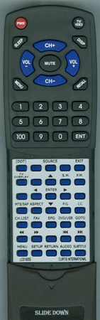 CURTIS INTERNATIONAL LCD1905E replacement Redi Remote