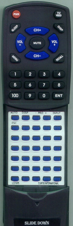 CURTIS INTERNATIONAL LCD1975 replacement Redi Remote