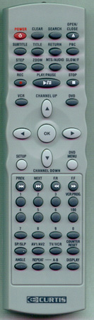 CURTIS INTERNATIONAL DVD7620 Genuine  OEM original Remote