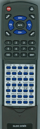 CURTIS INTERNATIONAL DVDR5000 replacement Redi Remote