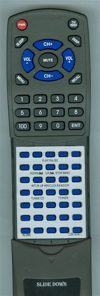 CURTIS INTERNATIONAL RCD843 replacement Redi Remote