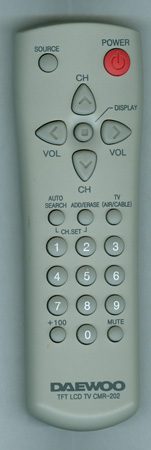 DAEWOO CMR-202 CMR202 Genuine  OEM original Remote