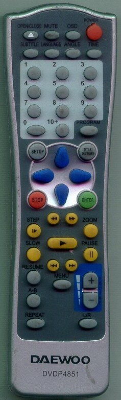 DAEWOO DVDP4851 Refurbished Genuine OEM Original Remote