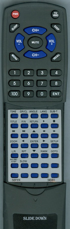 DAEWOO DVDP161K replacement Redi Remote