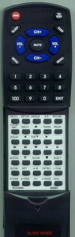 DAEWOO REDVG5300N replacement Redi Remote