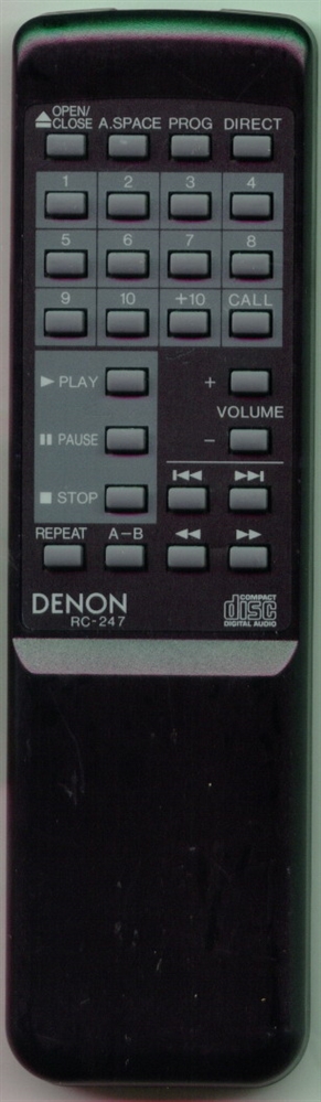 DENON 3990205006 RC247 Refurbished Genuine OEM Original Remote