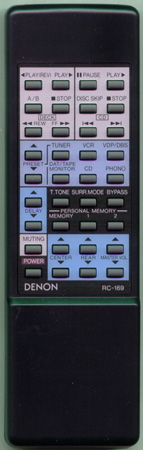 DENON 3990221019 RC169 Genuine  OEM original Remote