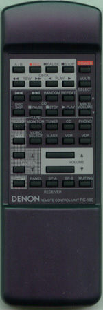 DENON 3990287008 RC190 Genuine  OEM original Remote