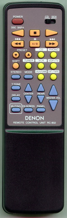 DENON 3990292019 RC802 Genuine  OEM original Remote