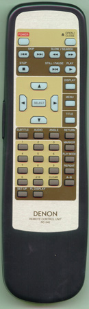 DENON 3990506006 RC-540 Genuine OEM original Remote