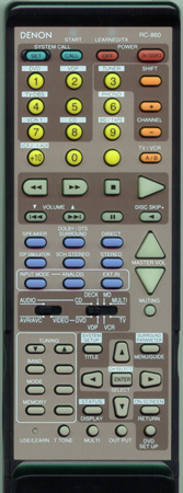 DENON 3990546008 RC860 Genuine  OEM original Remote
