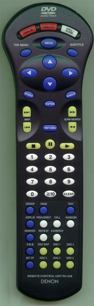 DENON 3990745003 RC548 Refurbished Genuine OEM Original Remote