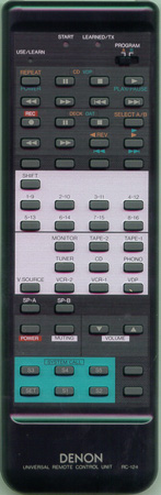 DENON 4990145000 RC124 Genuine  OEM original Remote
