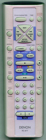 DENON 9510009000 RC877 Genuine  OEM original Remote