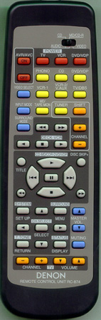 DENON 9630043001 RC874 Genuine  OEM original Remote