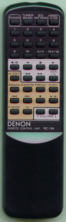 DENON 9LHL00192 RC194 Genuine  OEM original Remote
