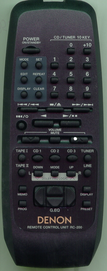 DENON A2RC-F2002-03A RC200 Refurbished Genuine OEM Original Remote