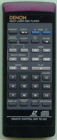 DENON LA2100U109 RC522 Genuine  OEM original Remote