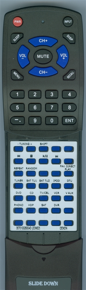DENON 307010025004D RC-1106 Custom Built Redi Remote