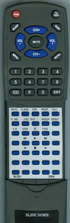 DENON 3991053011 RC1033 SILVER replacement Redi Remote