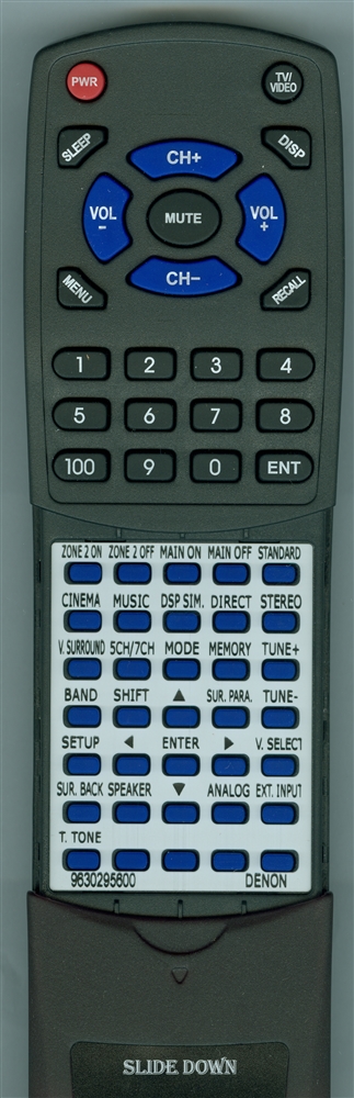 DENON 9630295600 RC1015 replacement Redi Remote
