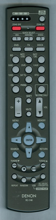 DENON 307010071007D RC-1148 Genuine OEM original Remote
