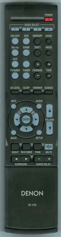 DENON 30701010100AD RC1170 Refurbished Genuine OEM Original Remote