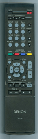 DENON 30701010300AD RC-1168 Genuine OEM original Remote