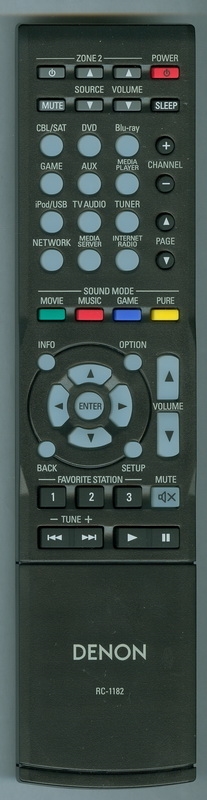 DENON 30701013900AD RC-1182 Genuine OEM original Remote