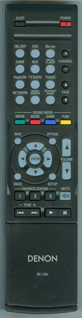 DENON 30701014000AD RC-1181 Genuine OEM original Remote