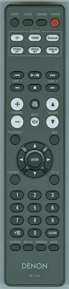DENON 30701023300AS RC-1214 Genuine OEM Original Remote