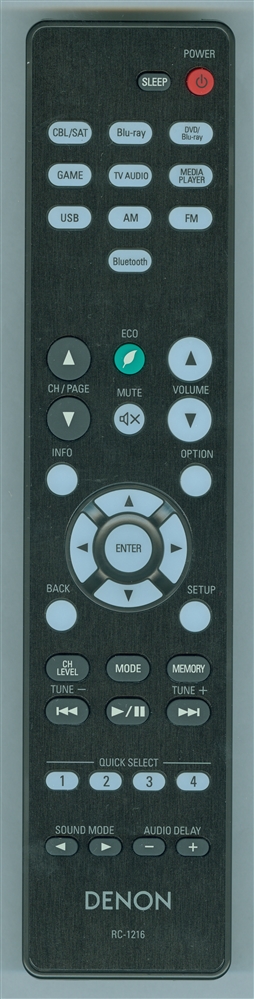 DENON 30701024400AD RC-1216 Genuine OEM original Remote