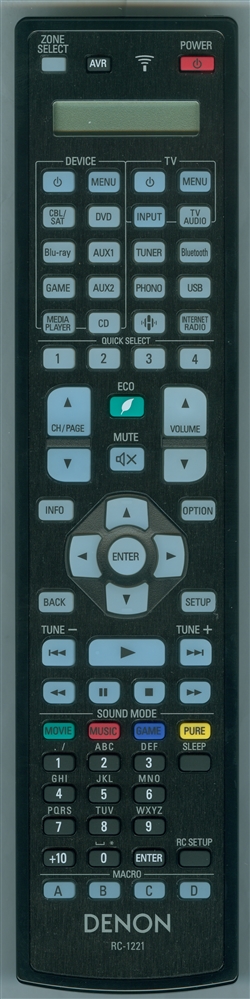 DENON 30701025200AS RC-1221 Genuine OEM original Remote