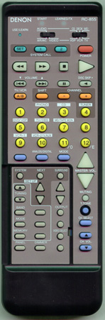 DENON 3990509003 RC-855 Genuine  OEM original Remote