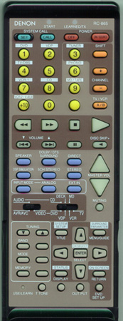 DENON 3990556001 RC-865 Genuine OEM original Remote