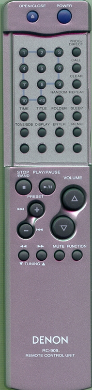 DENON 3990772005 RC-909 Genuine  OEM original Remote
