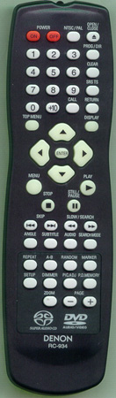 DENON 3990860001 RC-934 Genuine  OEM original Remote