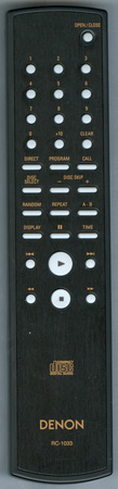 DENON 3991053008 RC-1033 BLACK Genuine OEM original Remote