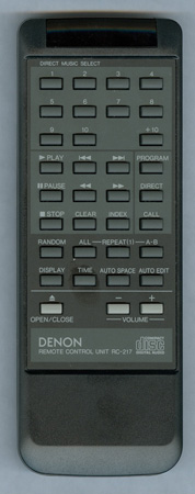 DENON 4990122007 RC-217 Genuine OEM original Remote