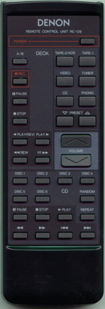 DENON 4990165103 RC-129 Genuine OEM original Remote