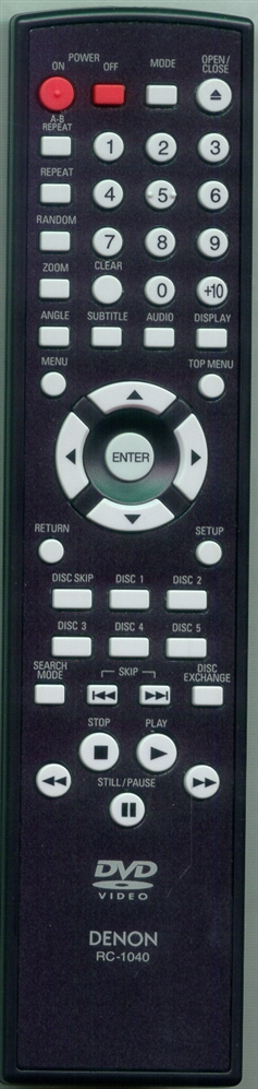DENON 9H26000718 RC1040 Refurbished Genuine OEM Original Remote