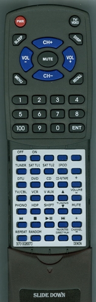 DENON 307010026007D RC-1107 replacement Redi Remote