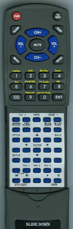 DENON 30701010200AD RC-1169 replacement Redi Remote