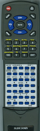 DENON 30701010300AD RC-1168 replacement Redi Remote